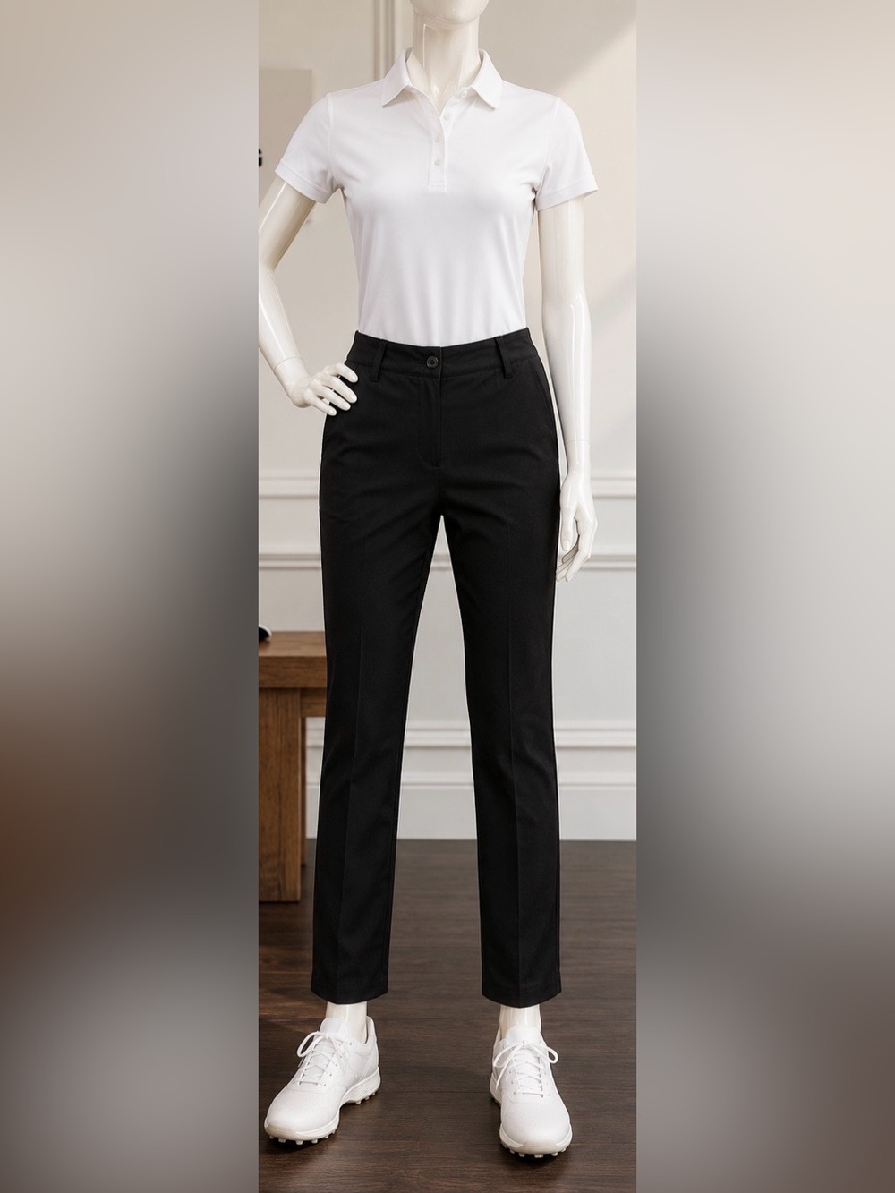 J.Lindeberg Black Straight-Leg Women's Pants